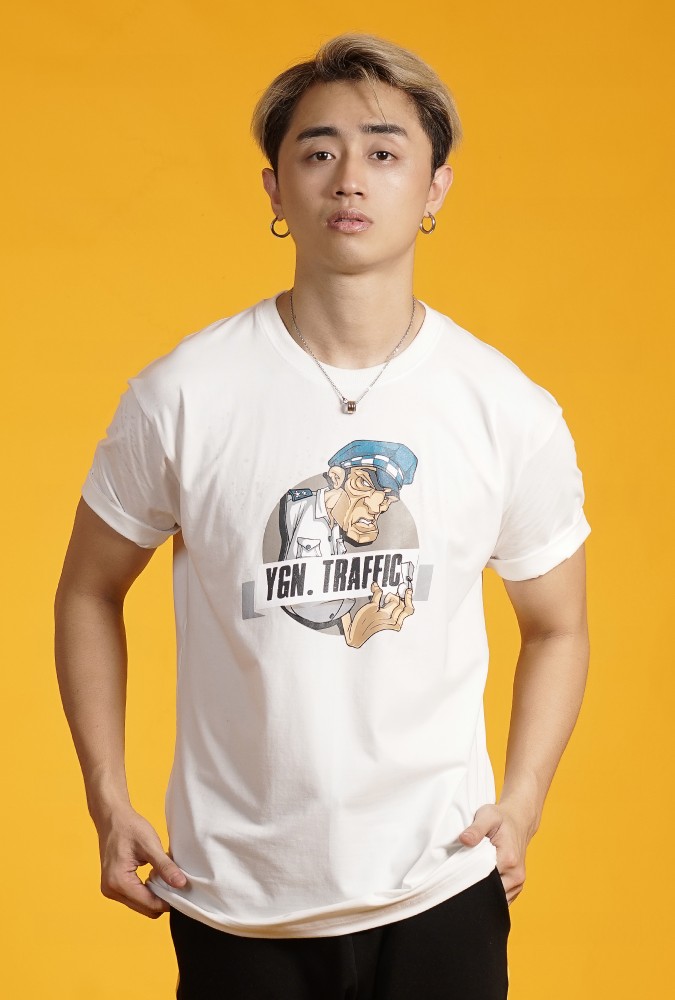 Ygn Traffic Police Fit T-Shirt Boy (White)
